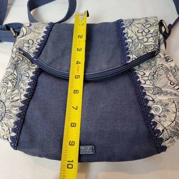 Sakroots Artist Circle Crossbody Bag - Denim and Cotton - Picture 12 of 13